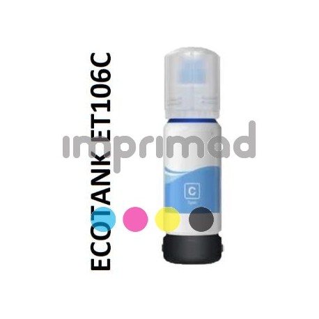 Botella de tinta compatible Epson 106 Cyan