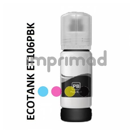 Botellas de tintas compatibles Epson 106 Negro Photo
