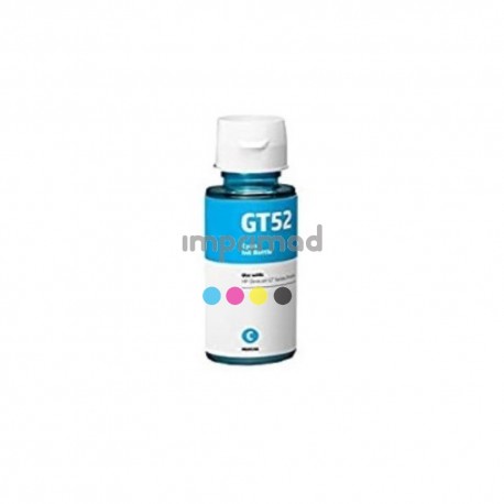 Botella tinta compatible HP GT52 Cyan / Tinta compatibles HP