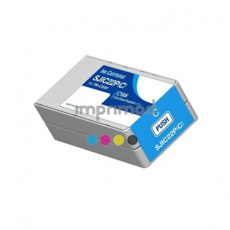 Cartuchos de tinta reciclados Epson SJIC22P Cyan / Tinta compatible Epson