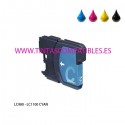 Tinta compatible BROTHER LC980 / LC1100 - Cyan - 18 ML
