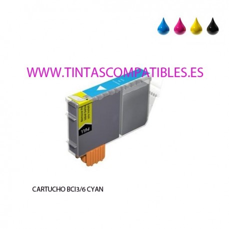 Cartucho compatible CANON BCI 3/6C - 4480A002 - Cyan - 15 ML