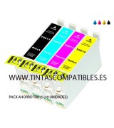 Pack ahorro de Cartucho tinta compatible EPSON T0615: T0611 - 20 ML - T0612 - T0613 - T0614 - 18 ML
