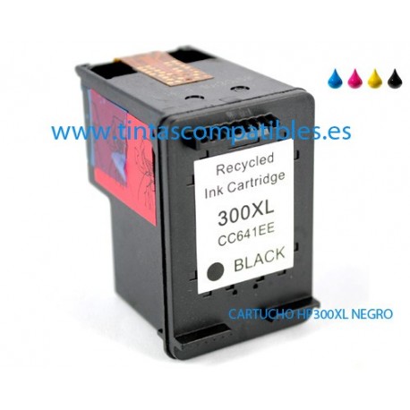 Tinta compatible HP 300 XL - Negro - 18 ML