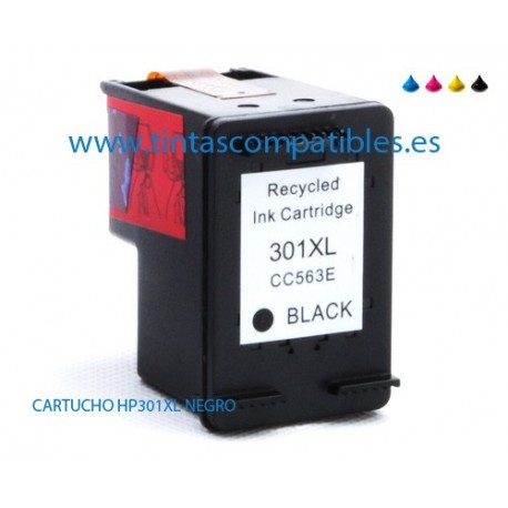 Tinta compatible HP 301 XL - Negro - 18 ML