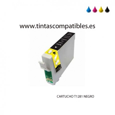 Tinta compatible EPSON T1281 - Negro 