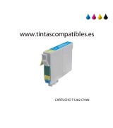 Tinta compatible EPSON T1282 - C13T12824010 - Cyan