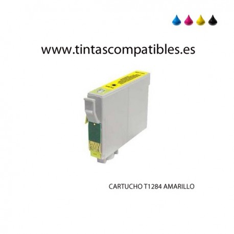 Tinta compatible EPSON T1284 - C13T12844010 - Amarillo