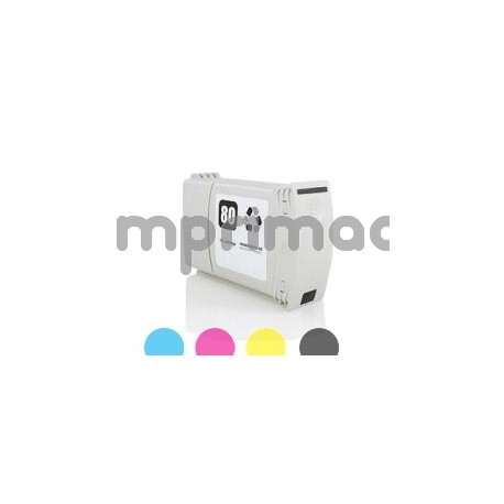 Cartucho de tinta HP 80 compatible / Cartucho HP C4871A alternativo